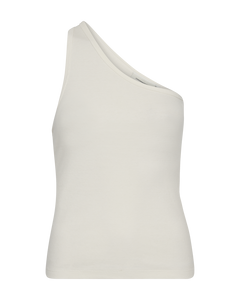 CMSIV - ONE-SHOULDER-TOP IN WEISS